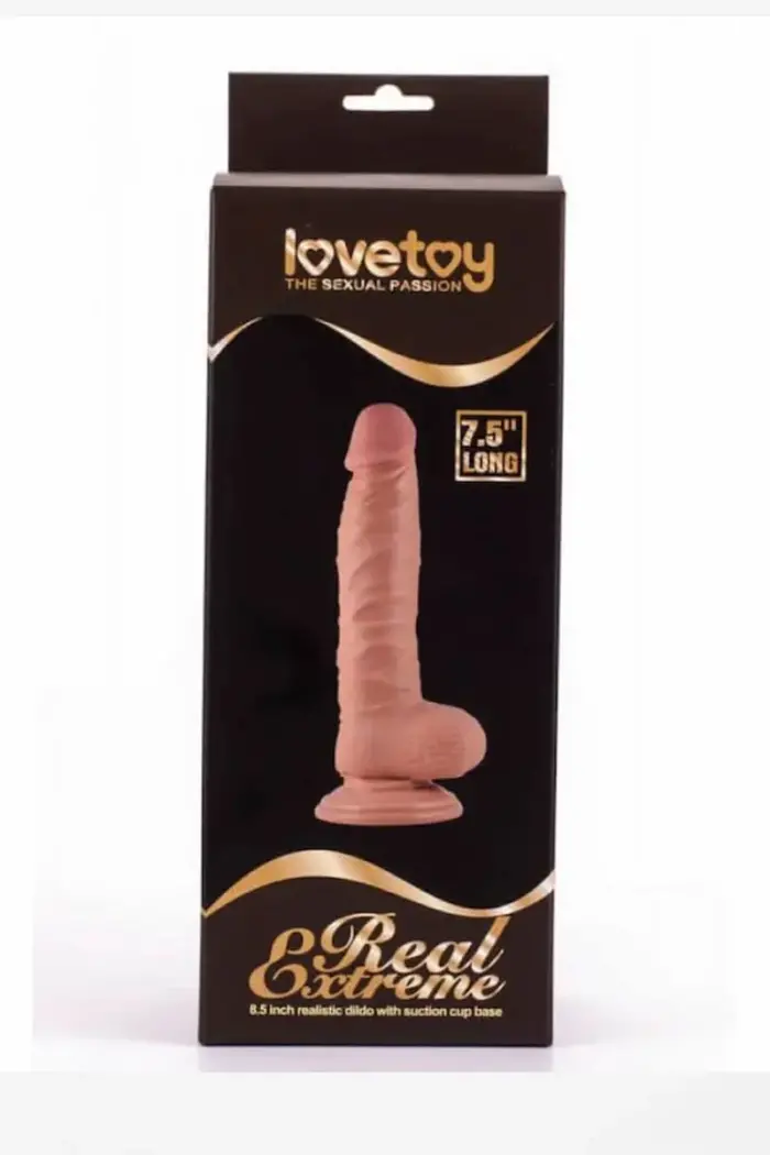 Ρεαλιστικός δονητής Extreme Dildo με Όρχεις και Βεντούζα 19cm - Image 4
