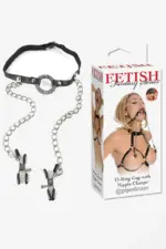 Σφιγκτήρας Θηλών O-Ring Gag Nipple Clamps fetish - Image 2