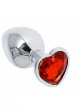 Πρωκτική Σφήνα Anal Heart Diamond Plugs Red
