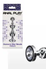 Πρωκτική Μεταλλική Σφήνα Diamond Star butt plug