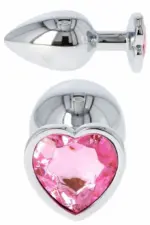 Πρωκτική Σφήνα Anal Heart Diamond Plugs Ροζ1