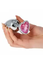 Πρωκτική Σφήνα Anal Heart Diamond Plugs Ροζ2