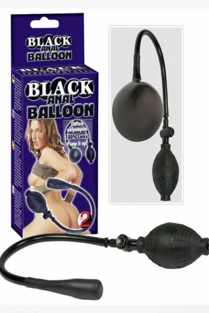 Φουσκωτός Δονητής Anal μαυρος