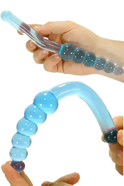 Seven Creations Anal Angler Πρωκτικό Dildo Clear Blue 29cm