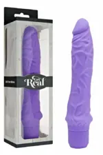 Ρεαλιστικός Δονητής 24.5cm Classic Large Vibrator μωβ
