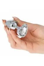 Πρωκτική Σφήνα Anal Heart Diamond Plugs Διάφανη