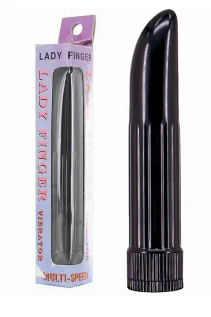 Δονητής Κλασικός Seven Creations Classic Lady Finger μαυρος