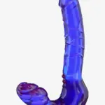ToyJoy Bend Over Boyfriend Strapless Strap On Blue 24cm