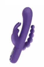 ToyJoy Triple Pleasure Vibrator Purple 22cm